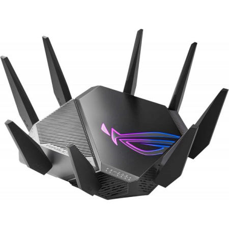 ASUS [해외]Asus ROG Rapture GT-AXE11000 Wi-Fi 6 IEEE 802.11ax 이더넷 무선 라우터 - 2.40GHz ISM 밴드 5GHz WiFi 6 | AX1