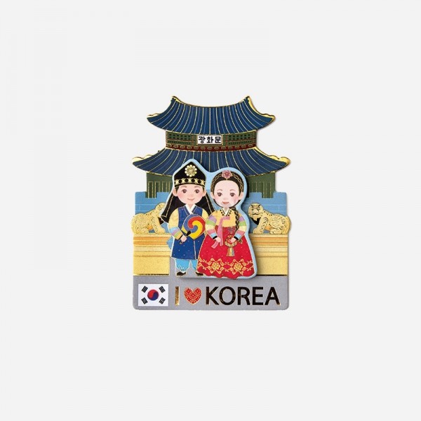 외국인 친구 선물 마그넷 냉장고자석 전통예복 입체자석 5종 - 상세 이미지 4
