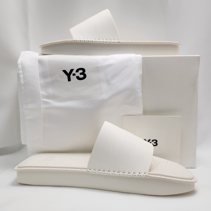 Y-3 공용 FZ6424 화이트 워터 슬라이드 슬리퍼 - 상세 이미지 4