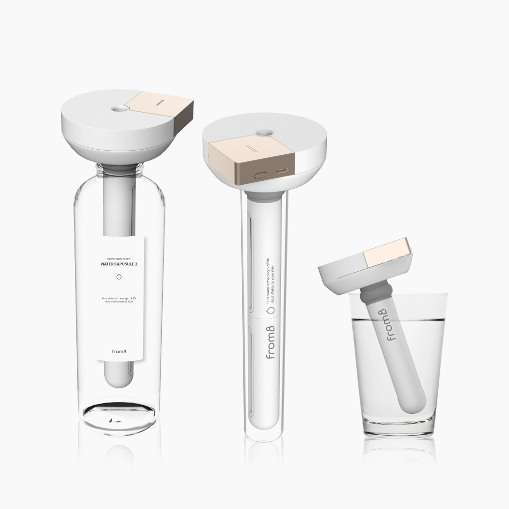 프롬비 워터캡슐2 무선 스틱 생수병 미니가습기 FA145 골드