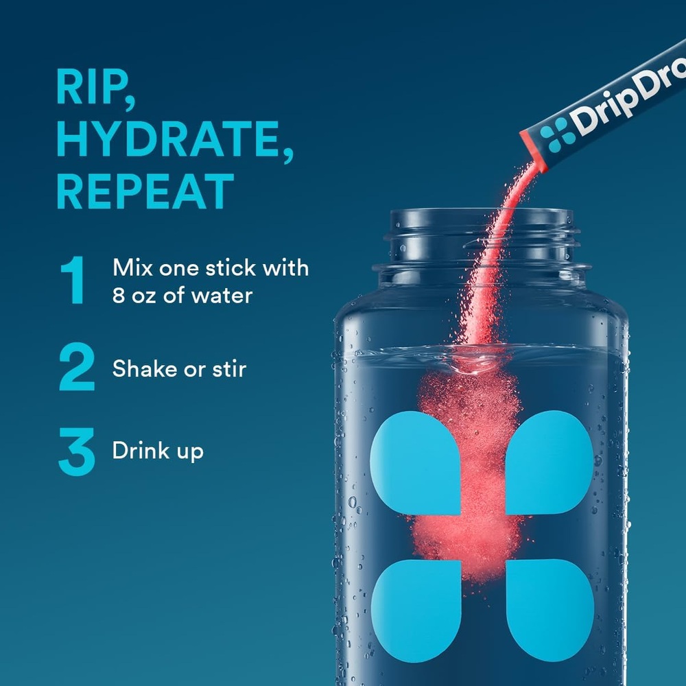 DripDrop 드립드롭 수분 충전 음료믹스 32개입 글루텐 프리 비건 이미지 8