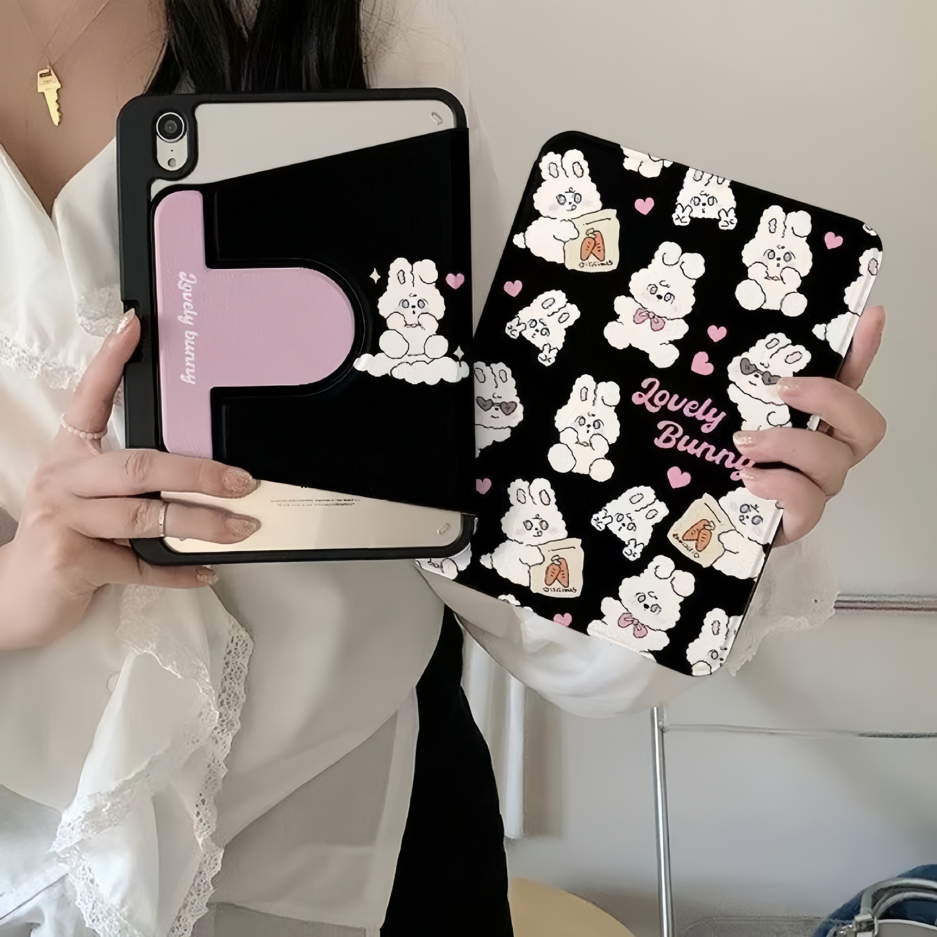 토끼 캐릭터 소프트 커버 iPad Air4 5 iPad Pro 10 9 8세대 - 상세 이미지 4