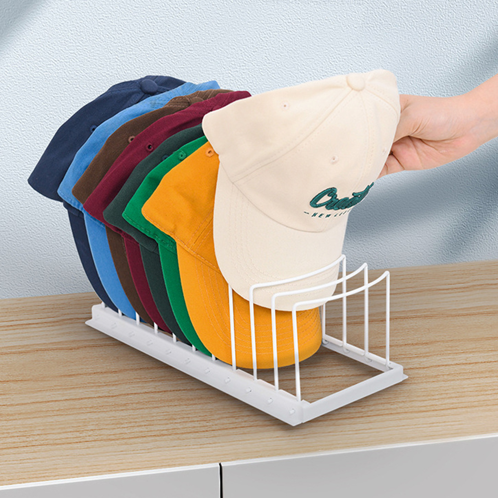 철제 튼튼한 칸칸이 10칸 모자정리 모자 걸이 보관 거치대 제품 이미지