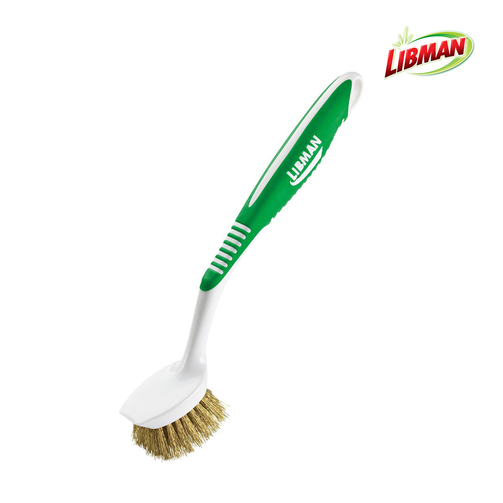 리브만 00047 황동 브러쉬 바베큐 그릴 불판 오븐 가스레인지 후드 청소 기름때 제거 청소솔 금속 세척솔