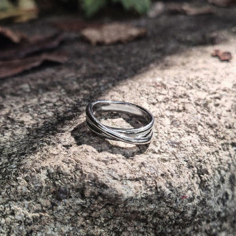 [바이이에르] [925 silver] Cross over ring (Silver) BH7R40701W9 - 상세 이미지 4
