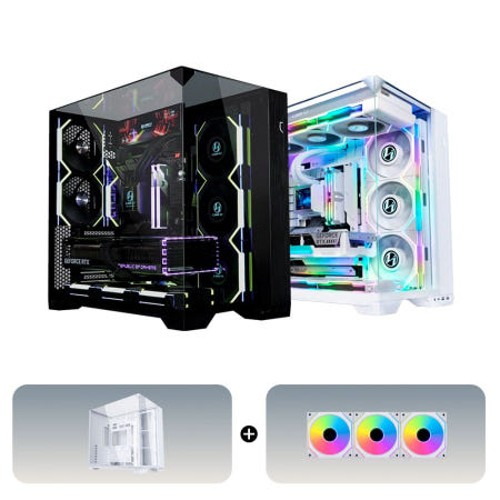 [패키지] LIAN LI O11 VISION COMPACT 케이스 + 쿨링팬 (팬 선택가능)