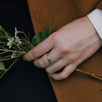 [바이이에르] [925 silver] Cross over ring (Silver) BH7R40701W9 - 상세 이미지 5