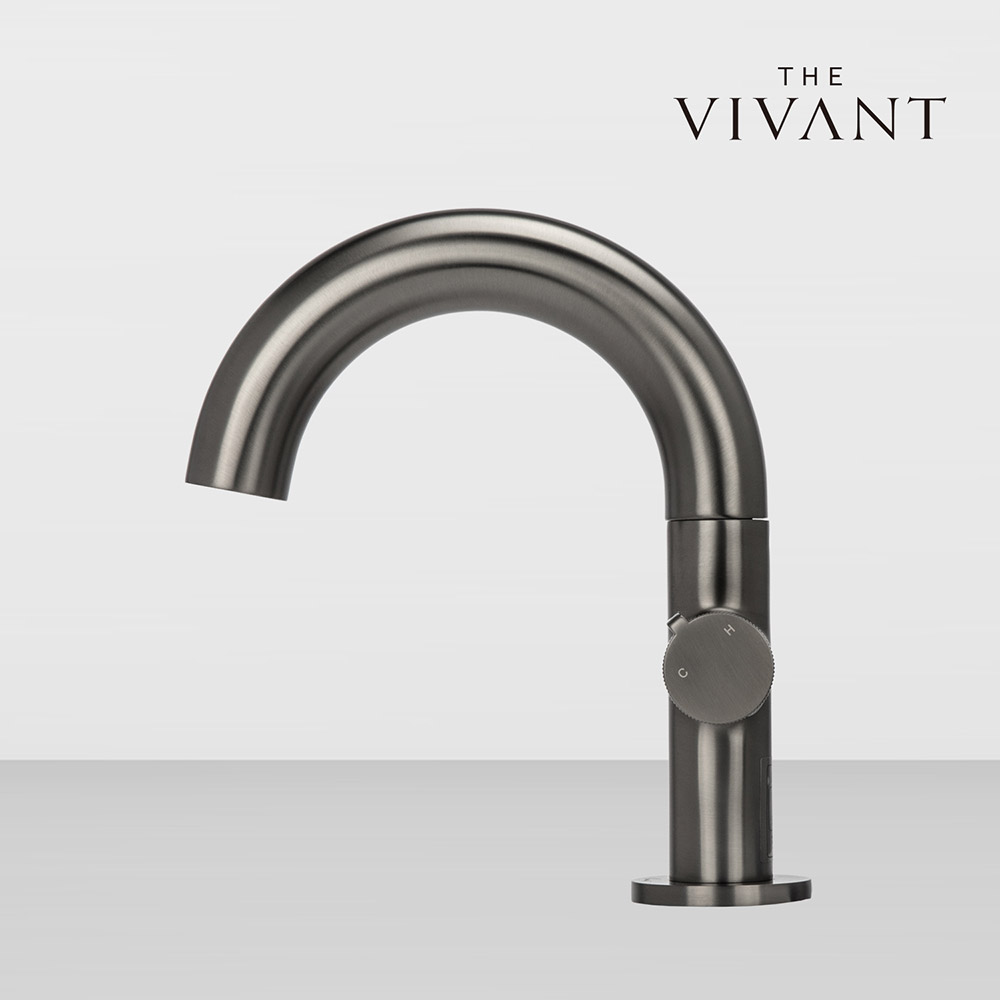 비반트 VIVANT 세면대수전 RB340 MS메트실버 그레이 골드 블랙 회전목 수도꼭지 - 상세 이미지 2