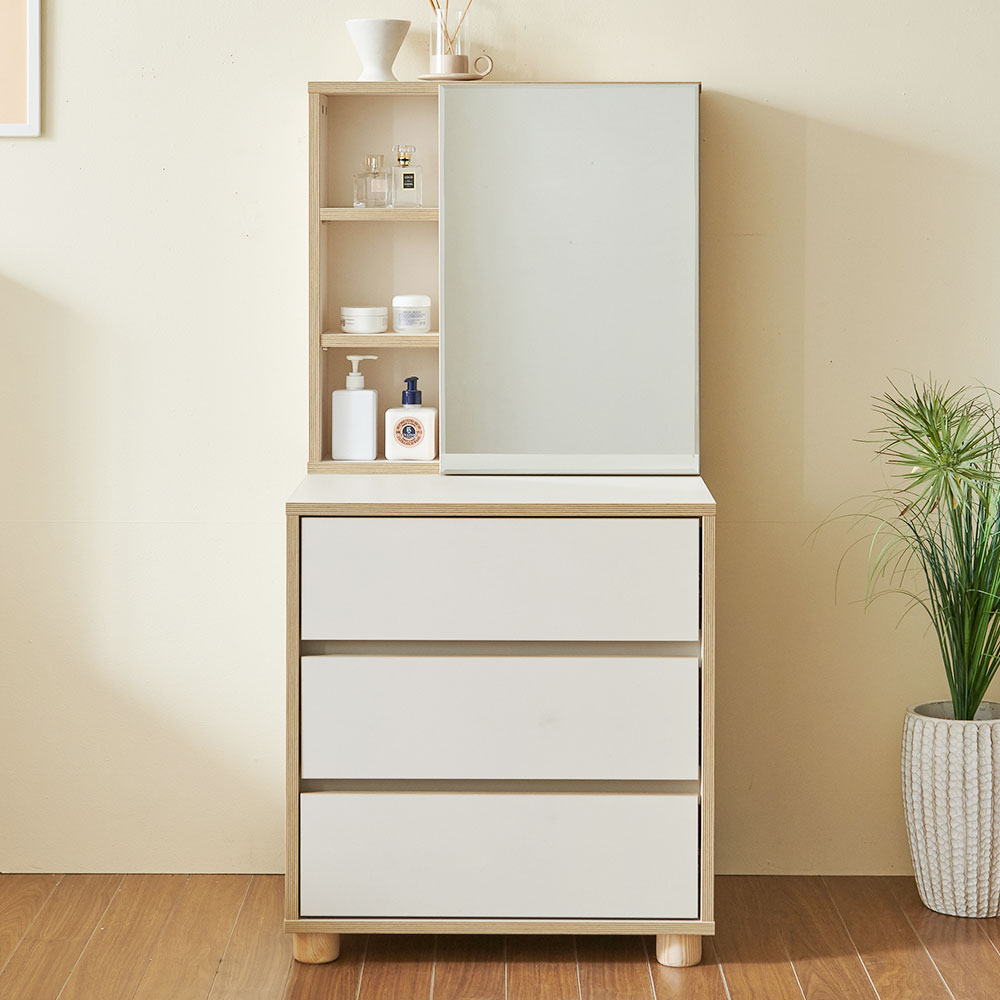 도리 600 화장대 수납 3단 서랍장