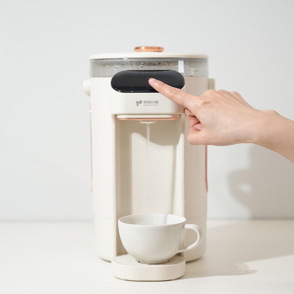 키친아트 출수형 분유포트 보온 포트 자동출수 온도조절