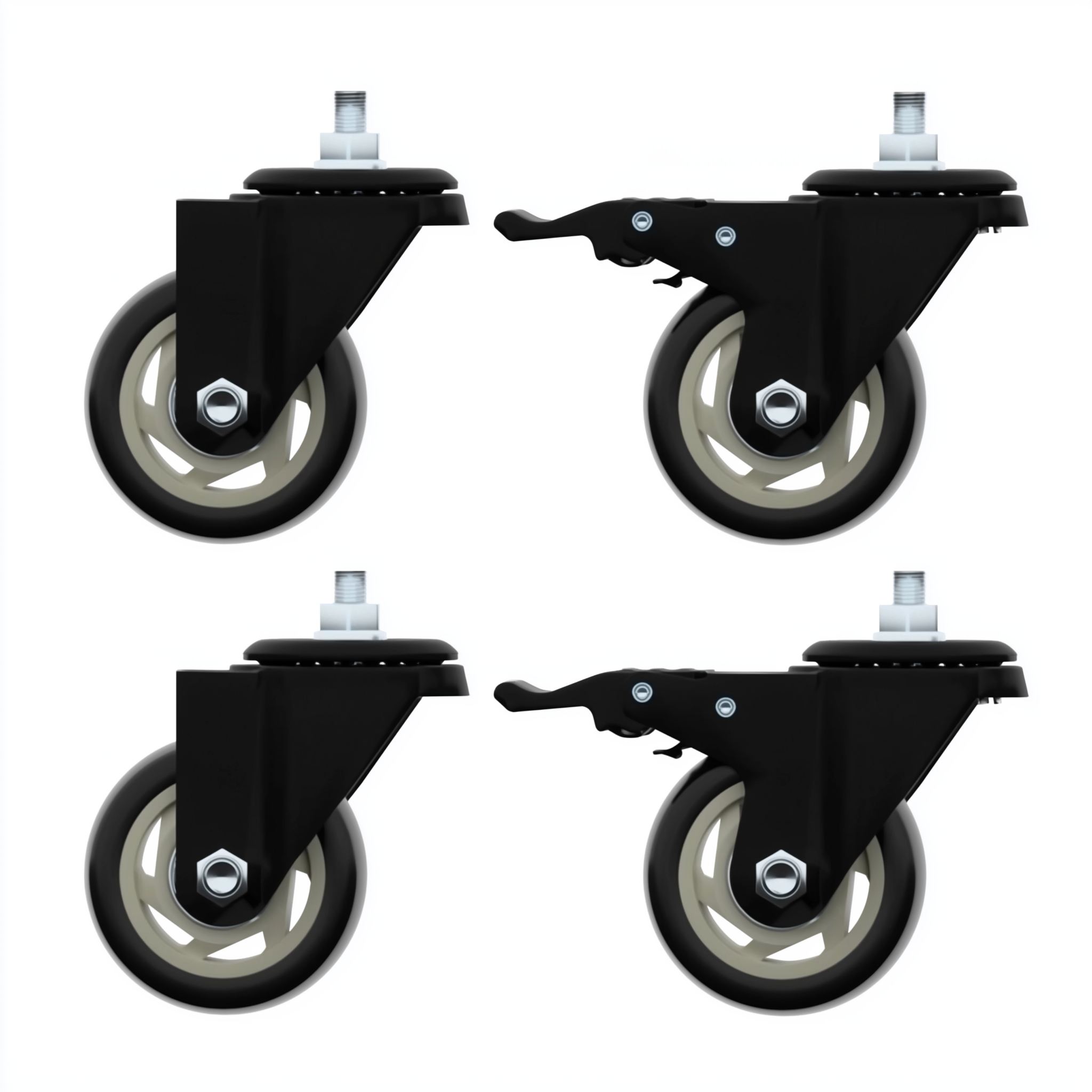 스피드랙 부품 2인치 소형 바퀴 세트 선반높이 1200mm이하 설치권장