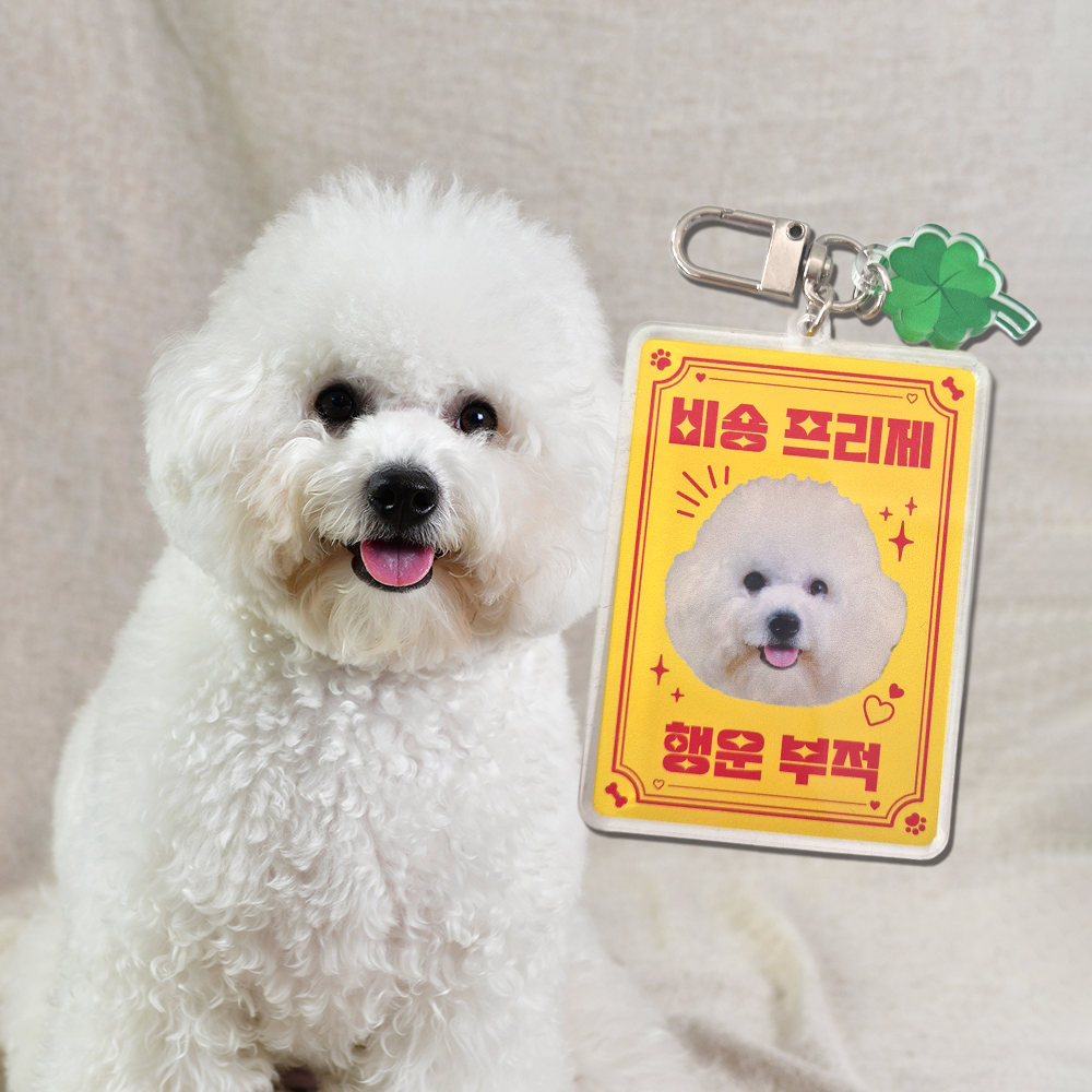 행운 부적 키링 네잎크로버 아크릴 가방 굿즈 만들기 - 메인 이미지