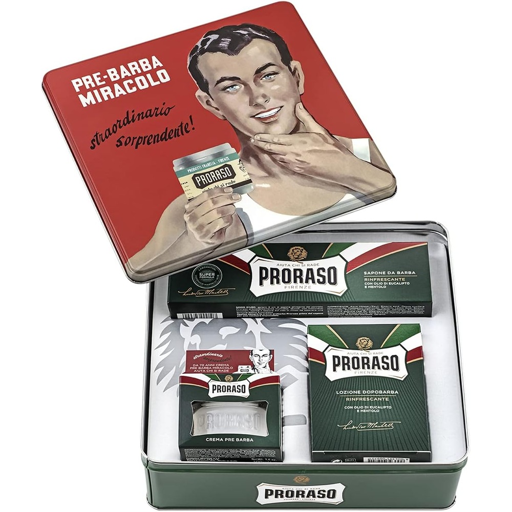 PRORASO 프로라소 면도세트 빈티지 3종 - 상품 이미지