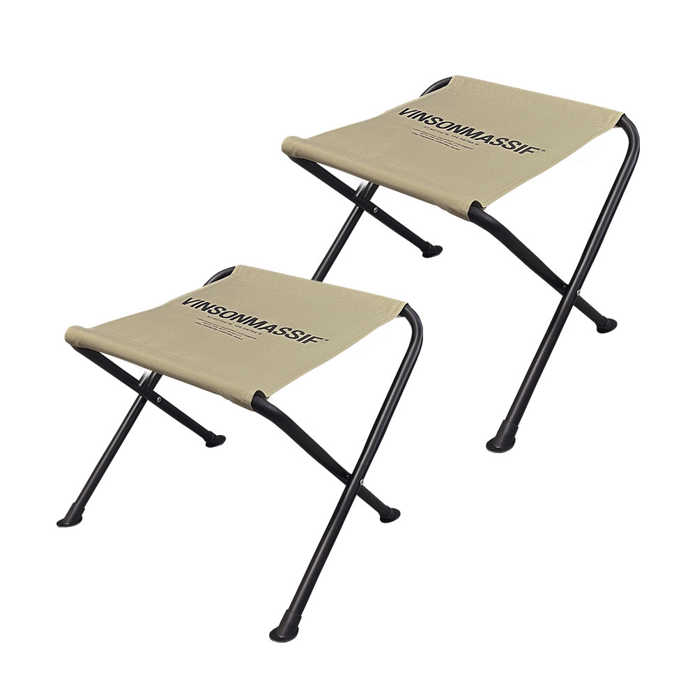 빈슨메시프 파티오 BBQ 체어 미니 캠핑의자 등산 백패킹 낚시 간이의자 샌드, 2개