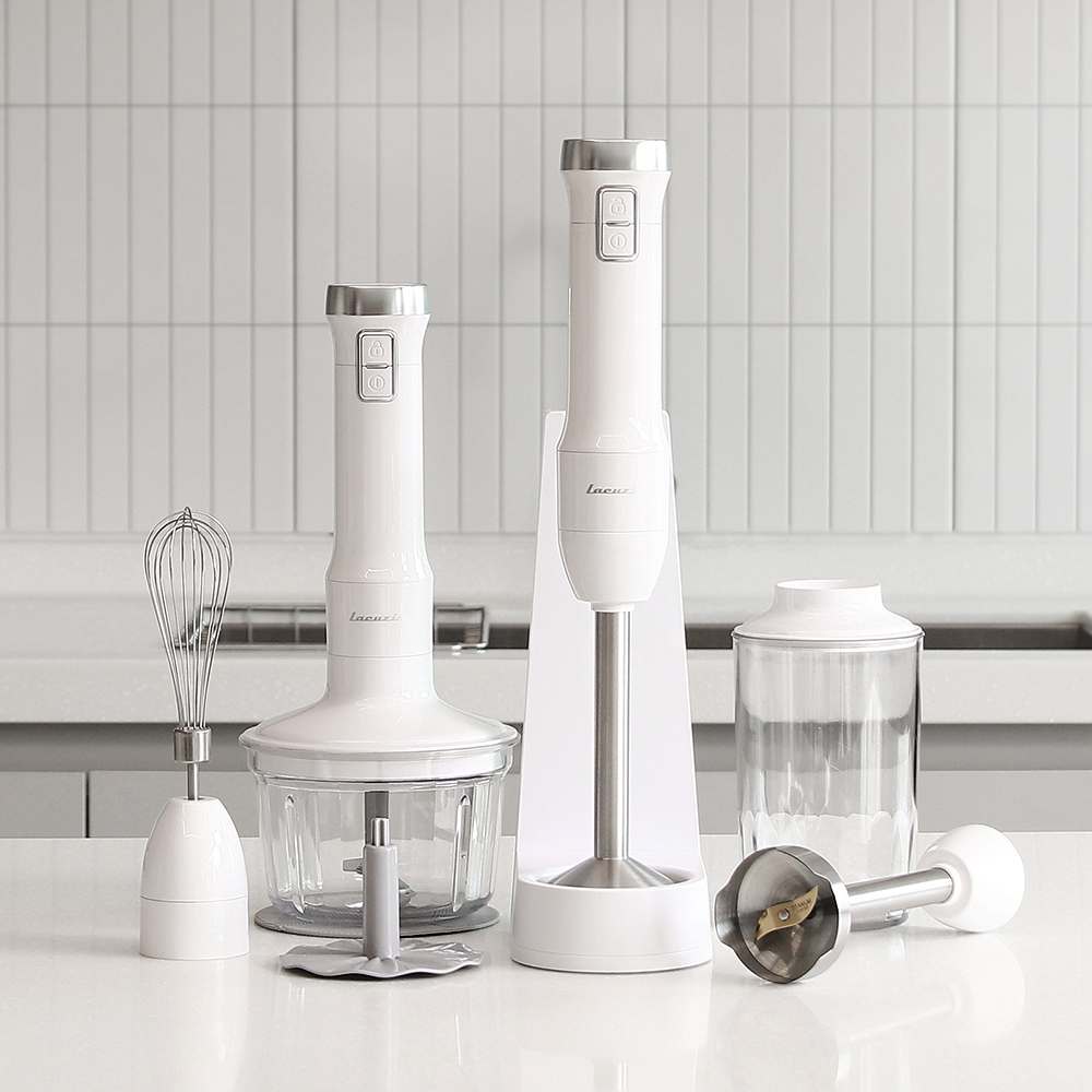 라쿠진 얼음도 갈리는 파워 무선 핸드 블랜더 믹서기 이유식 야채 마늘 다지기 LCZ204