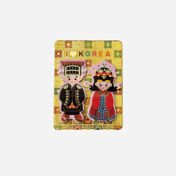 외국인 친구 선물 마그넷 냉장고자석 전통예복 입체자석 5종 이미지 6
