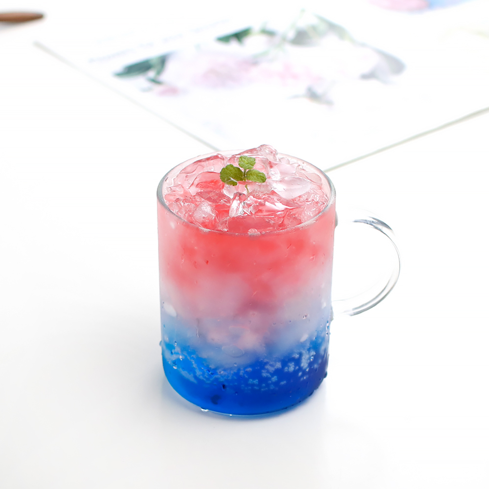소요 홈카페 강화 내열유리컵 500ml, 1개, 핸들머그 - 메인 이미지