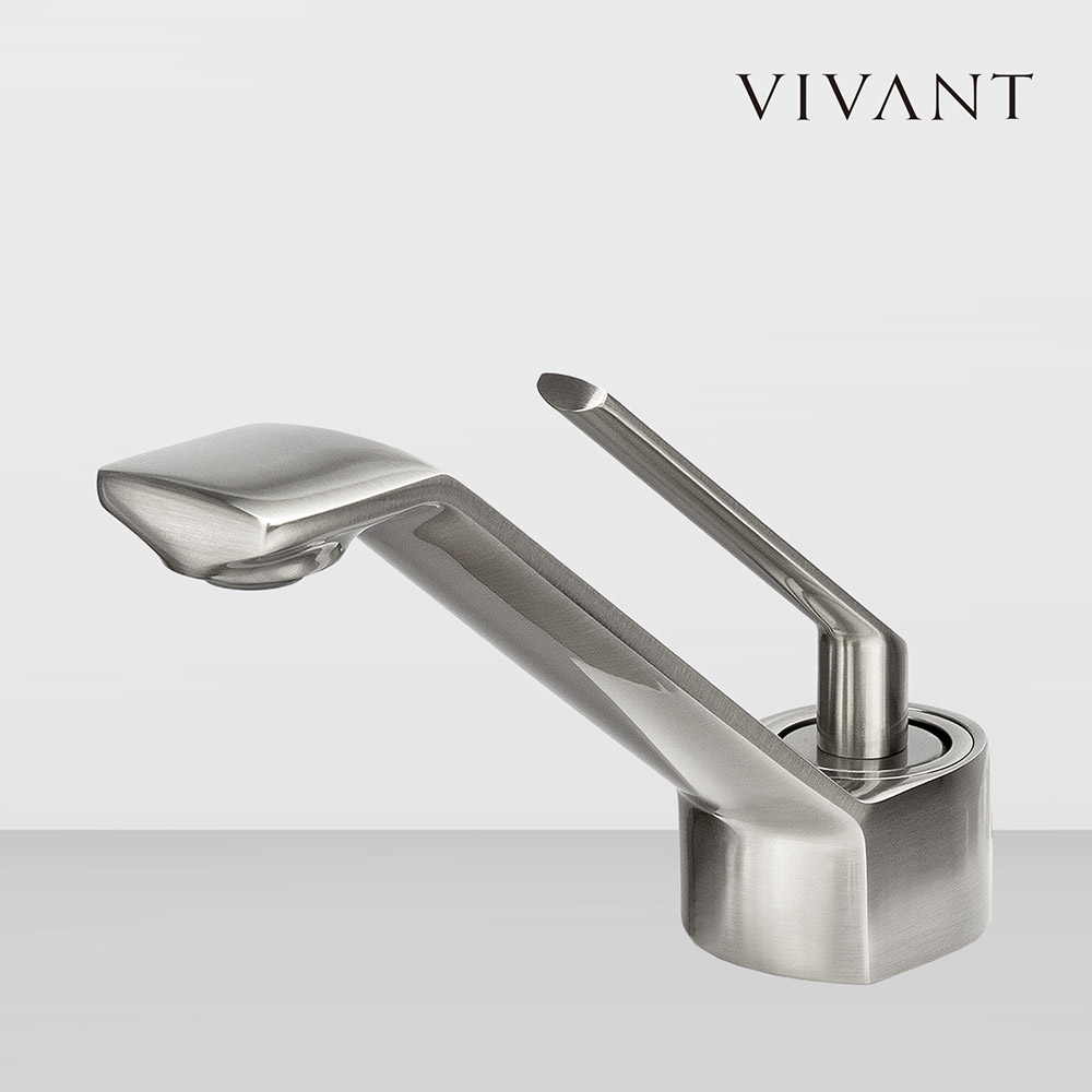 비반트 VIVANT 세면대수전 XA340 MS메트실버 그레이 골드 고급욕실 수도꼭지교체 - 메인 이미지