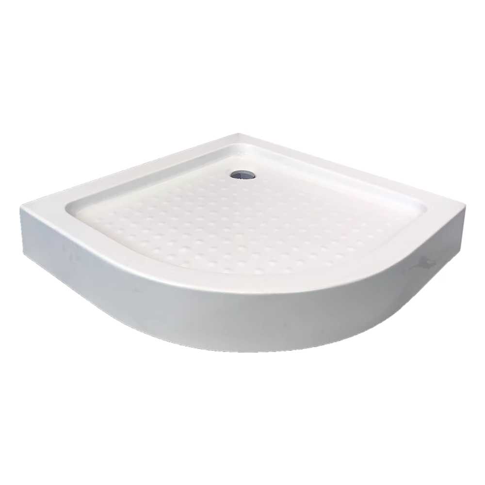 이동식 샤워실 배수구 카라반 바닥 방수 트랩 부스 둥근삼각형 80x80x15cm - 상세 이미지 3