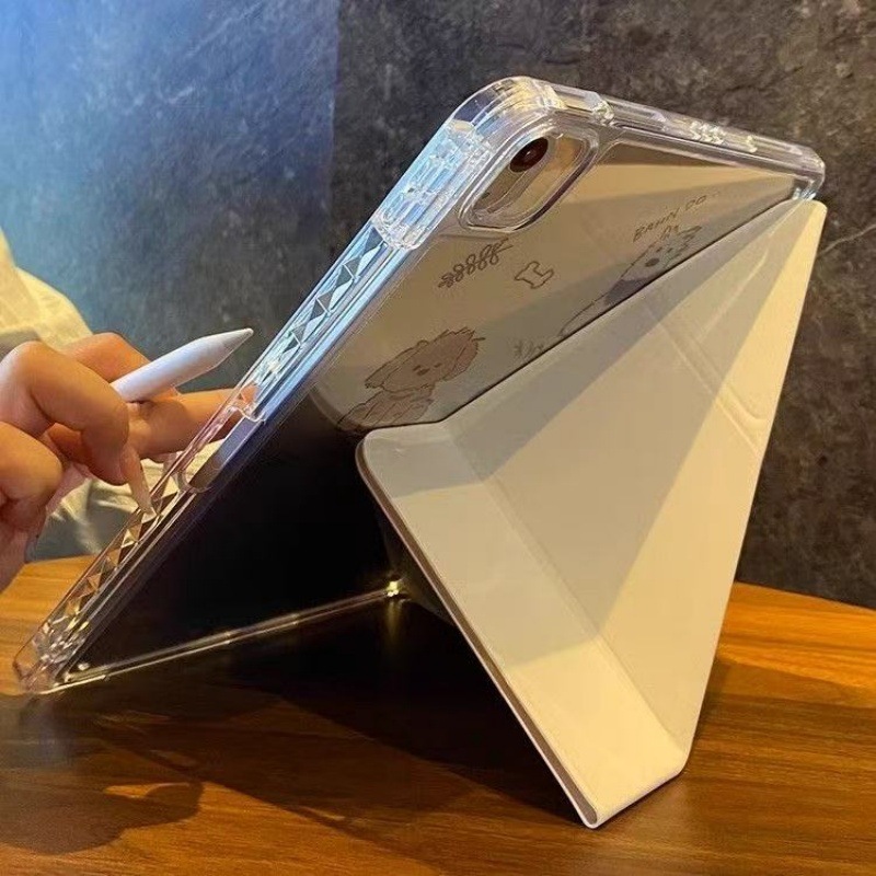 귀여운 강아지 일러스트 Y커버 투명케이스 iPad Air4 5 Pro10세대 - 상세 이미지 3