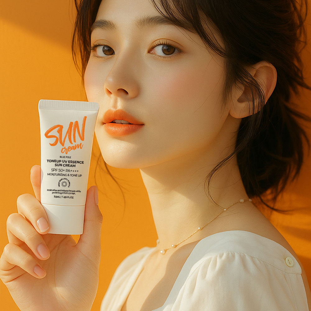 블루폴 UV에센스 톤업 선크림 SPF 50+ 자외선차단 선케어 선블럭 50ml, 1개 - 상세 이미지 2