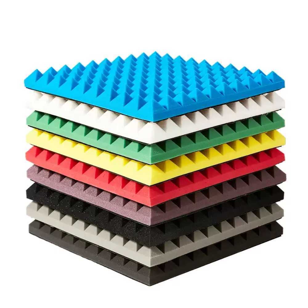 방음 스펀지 흡음재 셀프 시공 소음 차단 폼 패널 50x50x5cm 블루 - 상품 이미지