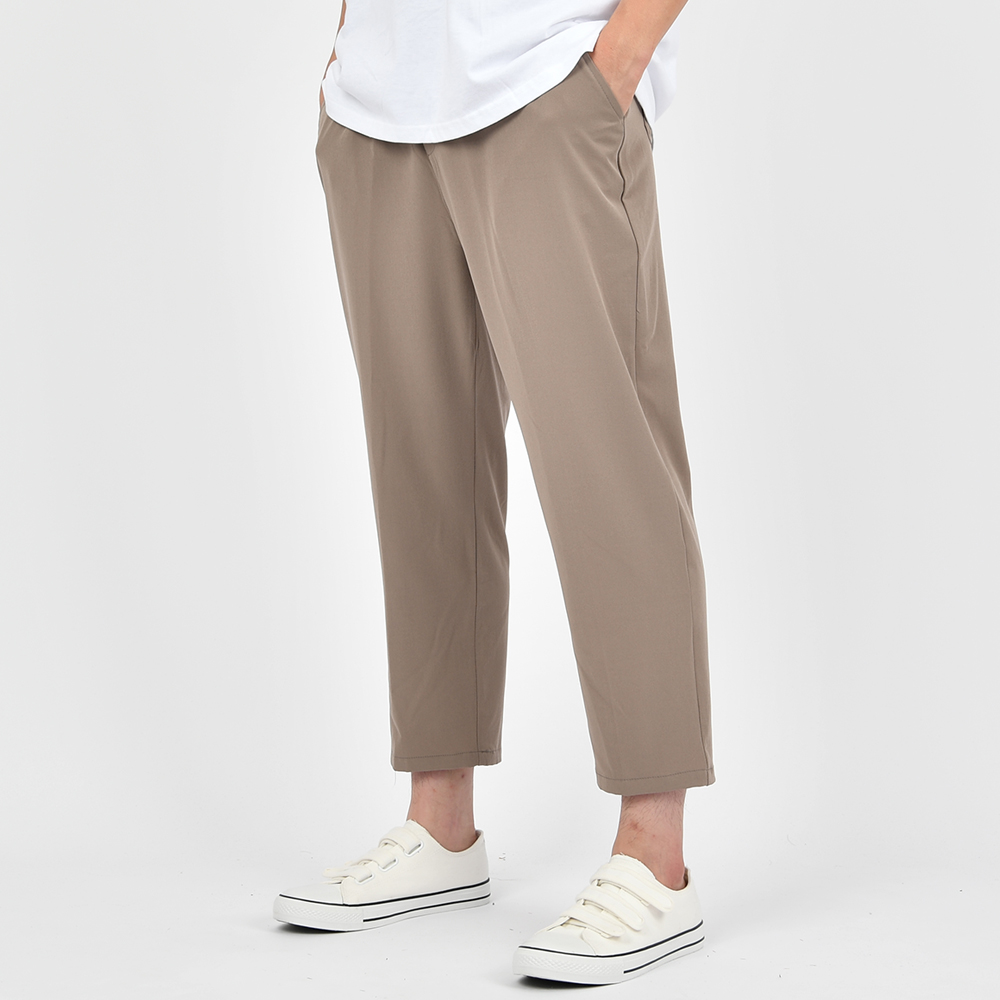 1+1 남자슬랙스 세미와이드 여름 링클프리 스판 편한 밴딩 바지 - 상세 이미지 3