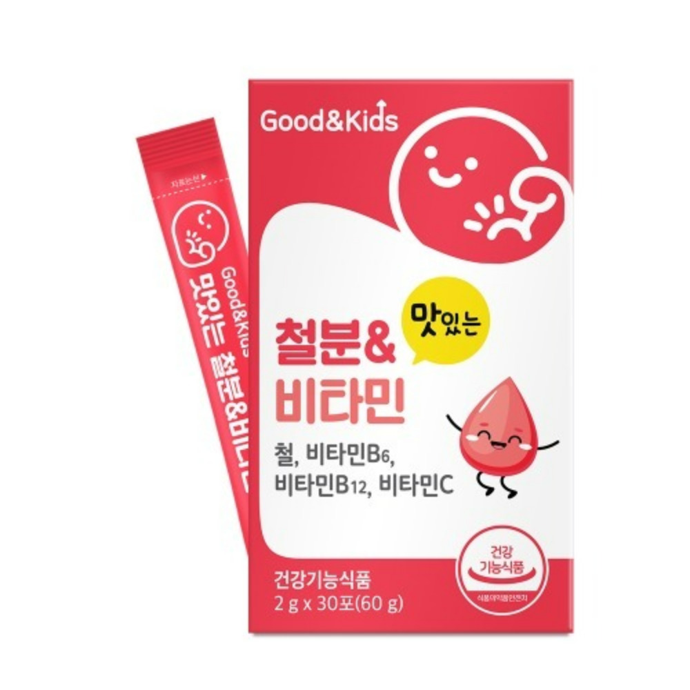 내츄럴플러스 굿앤키즈 맛있는 철분 비타민 두돌 아기 많은음식 복용시간 30포, 1개 - 상세 이미지 2
