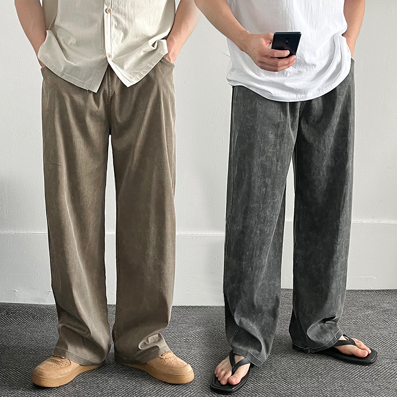 1+1 남자여름청바지 통청바지 쿨청바지 - 메인 이미지