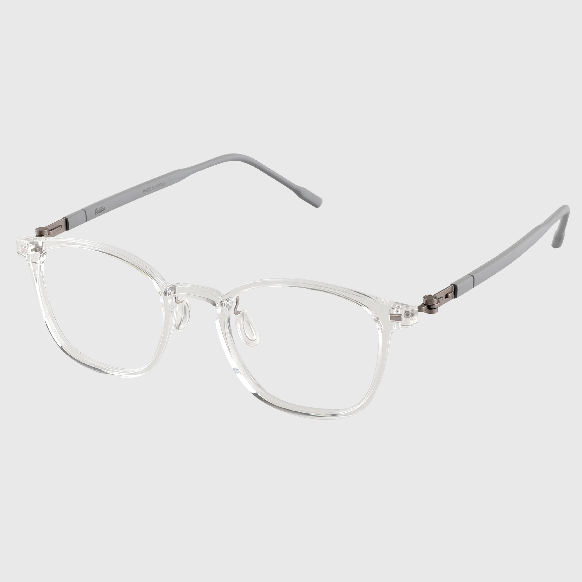 국산 남자 여자 무나사 신소재 가벼운 투명 뿔테 안경테 사각 원형 다각형 블루라이트차단