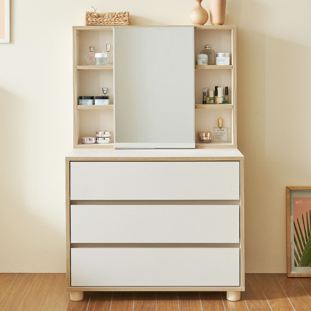 도리 600 화장대 수납 3단 서랍장