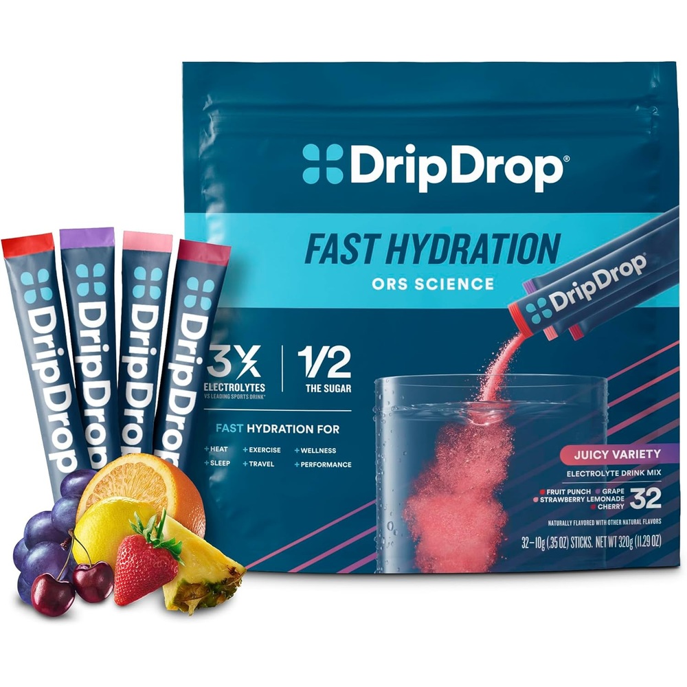 DripDrop  드립드롭 수분 충전 음료믹스 32개입 글루텐 프리 비건 - 상품 이미지