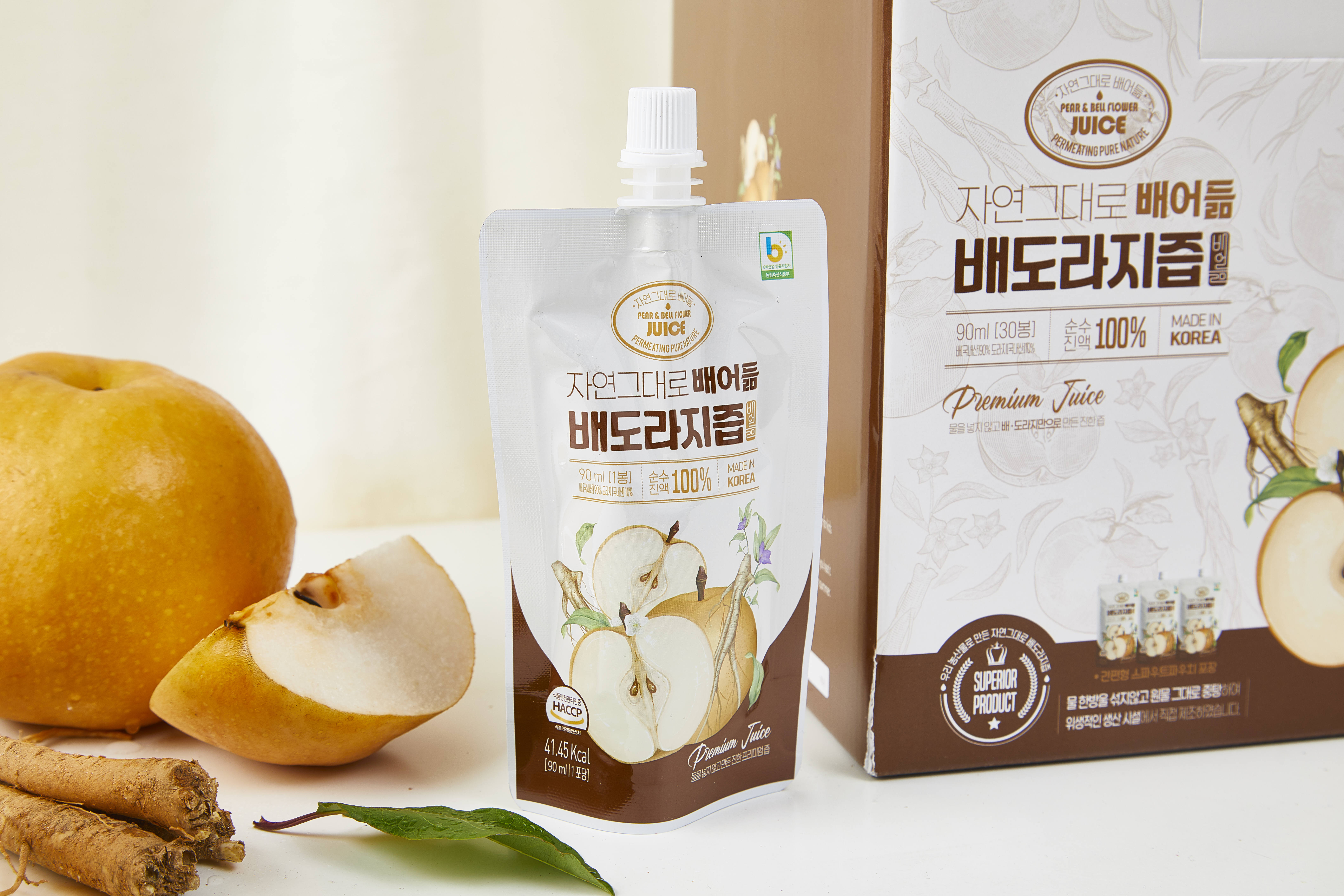 [배어듦] 100% 국내산 배도라지즙 (90ml x 30포)