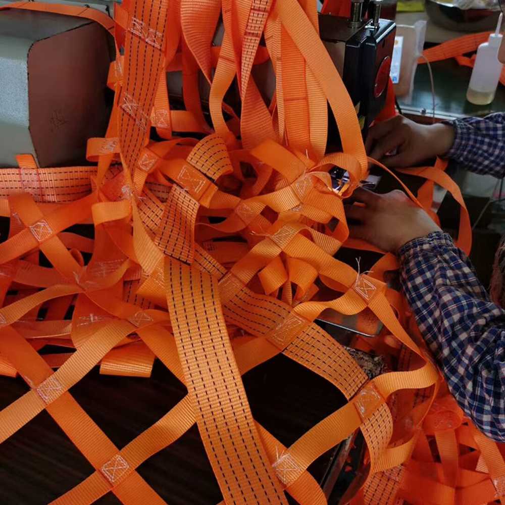 하역 크레인 그물망 중량물 안전 벨트 메쉬 슬링 망 1mX1m 격자10cm 하중200kg - 상세 이미지 2