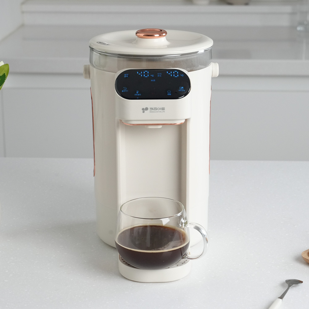 키친아트 출수형 분유포트 보온 포트 자동출수 온도조절