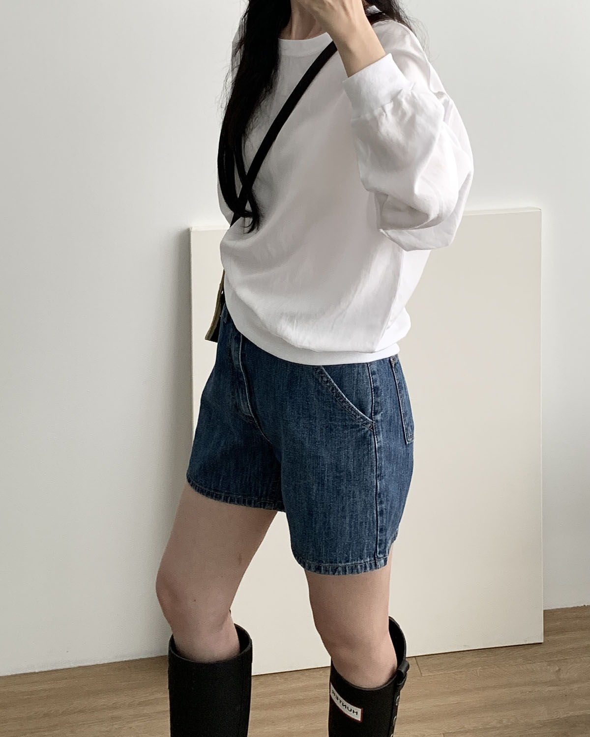 [당일발송] 린넨 맨투맨 오버핏 시원한 레이온 데일리 라운드티 웨어링무드 (2c) 이미지 3