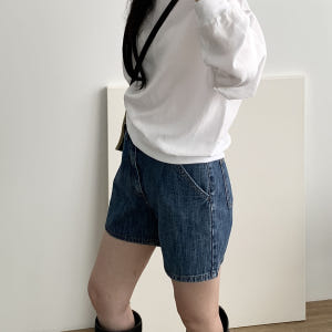 [당일발송] 린넨 맨투맨 오버핏 시원한 레이온 데일리 라운드티 웨어링무드... 착용 후기 | 사이즈/핏 총정리 - 상품 이미지 3