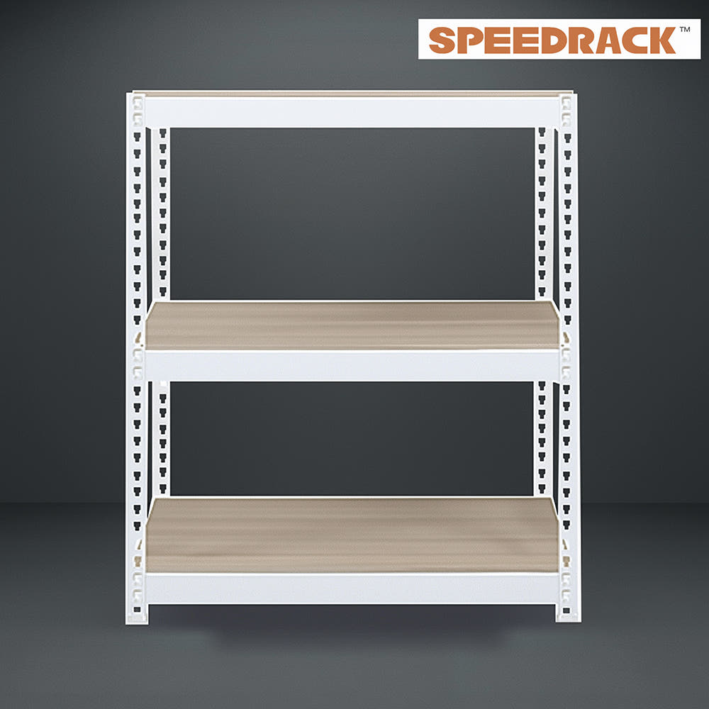 스피드랙 3단 철제선반 조립식 앵글 창고 베란다 창고 건조기 무볼트 300300750