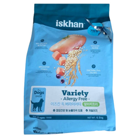 이즈칸 독 버라이어티 알러지프리 6.5kg