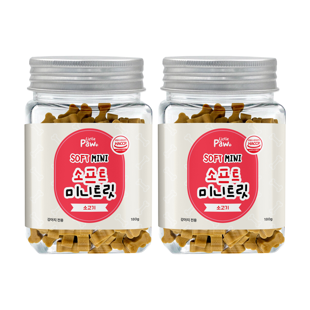 리틀포우 소프트 미니트릿 영양 간식 소고기, 180g, 4개 - 상품 이미지