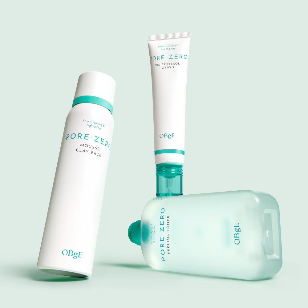 오브제 포어 제로 스킨 로션 3종 세트 (필링토너 + 오일 컨트롤 로션 + 무스 클레이팩) 제품 이미지