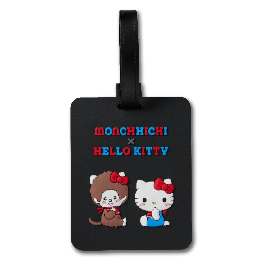 몬치치 헬로키티 콜라보 러기지 태그 - 캐리어 네임택 여행용 가방택 귀여운 키링 네임 태그 - 상품 이미지