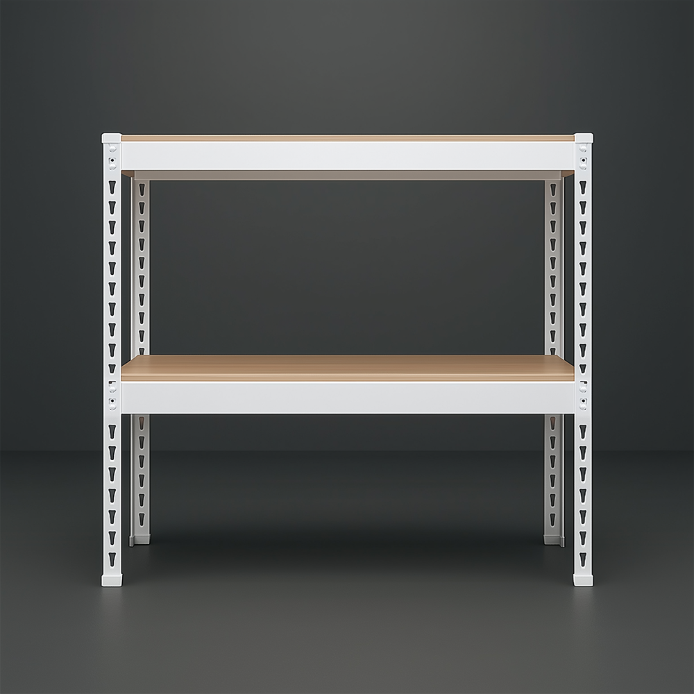 스피드랙 2단 철제선반 조립식 앵글 창고 베란다 경량랙 무볼트 렉 300400420