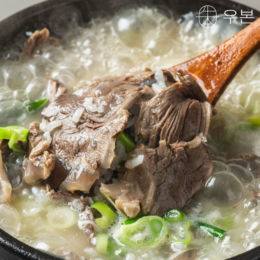 우본 맑은 한우 곰탕 사골 육수 설렁탕 소고기국밥 밀키트 유아국 550g 1개 이미지 4