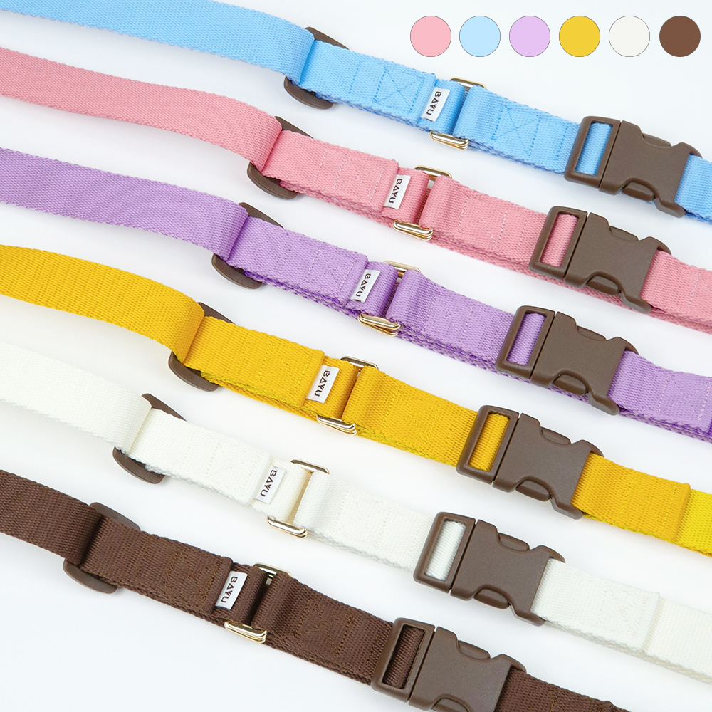 바유 강아지 핸즈프리 리드줄 톤톤 1.5cm