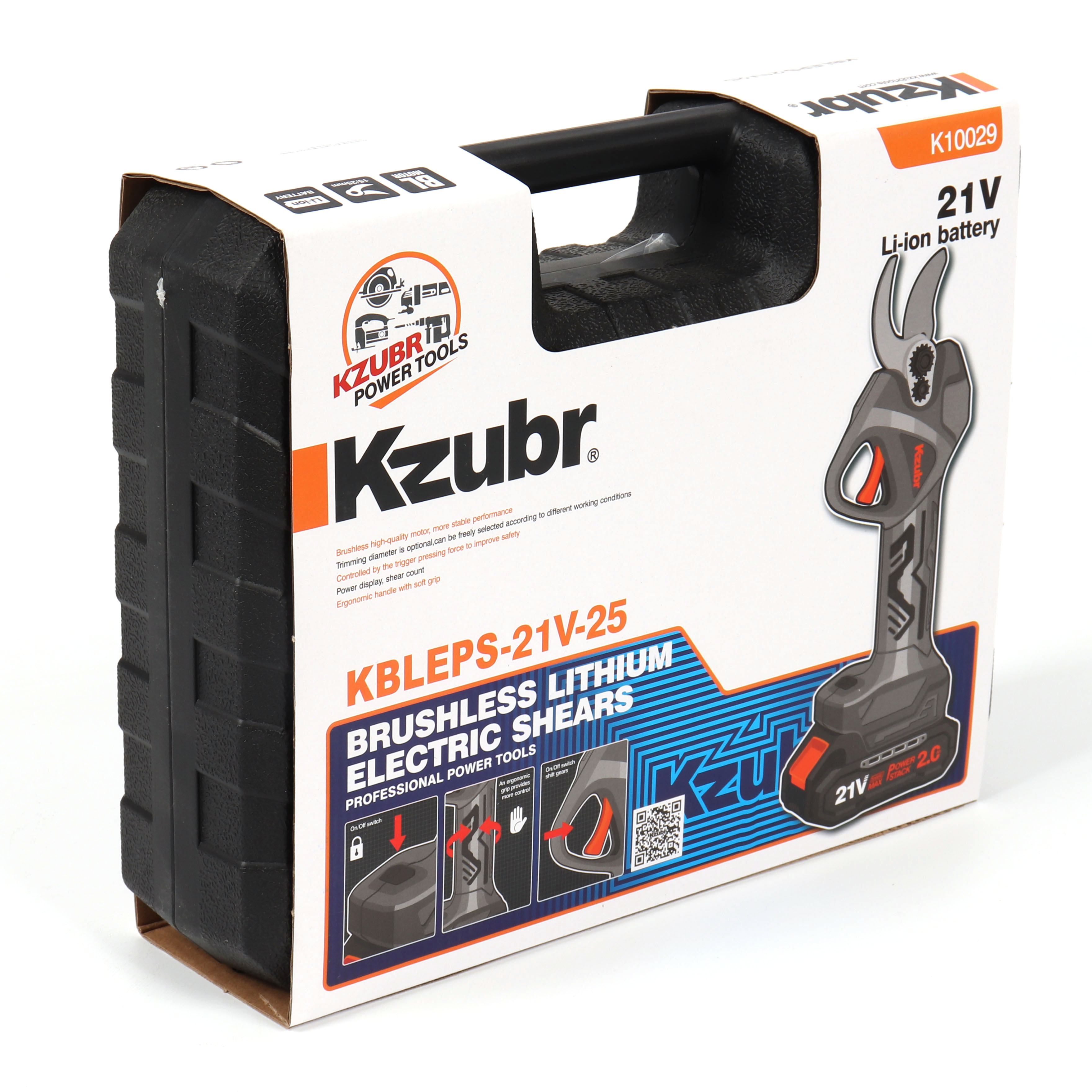 무선 충전 전동 전지가위 Kzubr 25mm