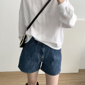 [당일발송] 린넨 맨투맨 오버핏 시원한 레이온 데일리 라운드티 웨어링무드... 착용 후기 | 사이즈/핏 총정리 - 상품 이미지 2
