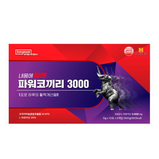 동국헬스케어 코끼리마늘 농축액 파워 코끼리 3000 아르기닌 3000mg 60포, 1개 - 상세 이미지 5