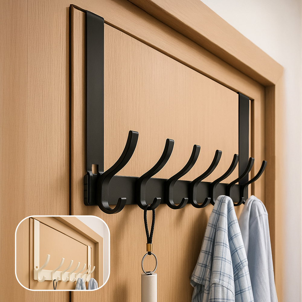 레토 모자걸이 도어행거 문걸이행거 문옷걸이 후크 7구 제품 이미지