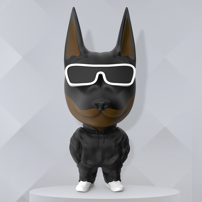 도그독 젠틀독 도베르만 피규어 차량용방향제 자동차 불독 송풍구 디퓨저 블랙체리